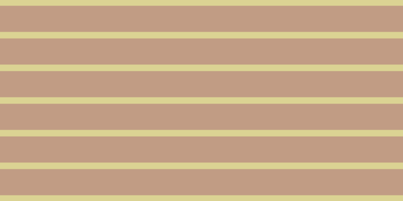 #c19c84, #dbd393 horizontal lines, thirteen pixels wide, fifty-two pixels apart