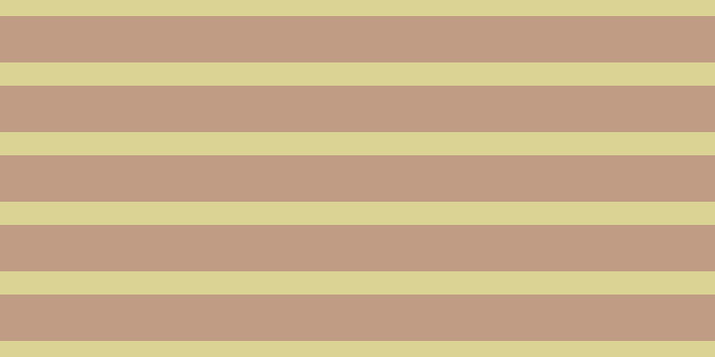 #c19c84, #dbd393 horizontal lines, twenty-six pixels wide, fifty-two pixels apart