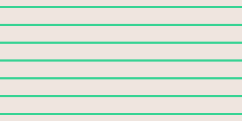 #c19c84 (25%), #36d393 horizontal lines, seven pixels wide, fifty-two pixels apart