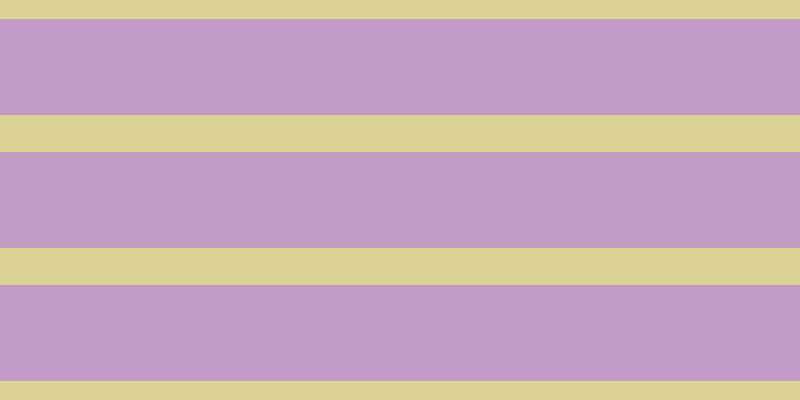 #c19cc6, #dbd393 horizontal lines, thirty-seven pixels wide, ninety-six pixels apart