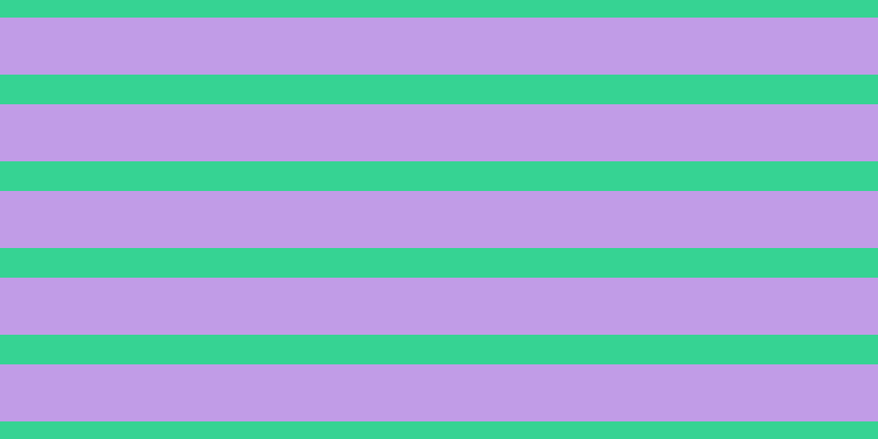 #c19ce7, #36d393 horizontal lines, twenty-seven pixels wide, fifty-two pixels apart