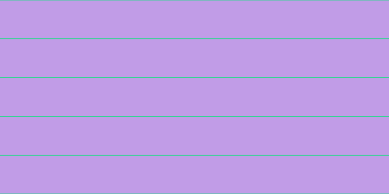 #c19ce7, #36d393 horizontal lines, two pixels wide, seventy-eight pixels apart