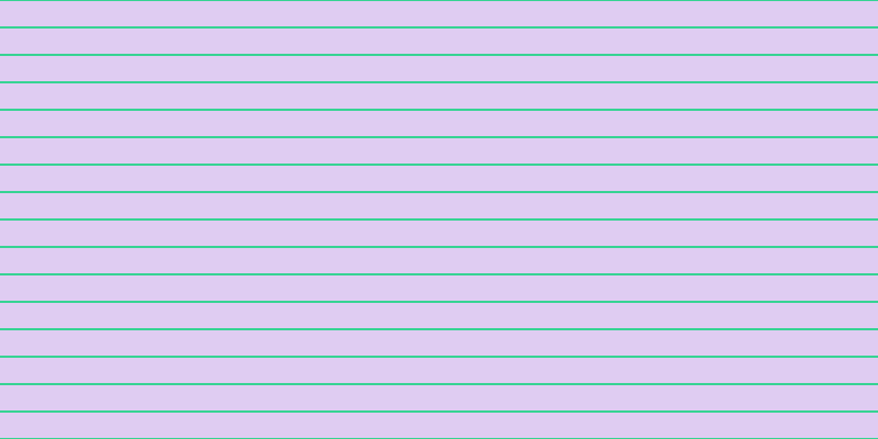 #c19ce7 (50%), #36d393 horizontal lines, two pixels wide, twenty-three pixels apart