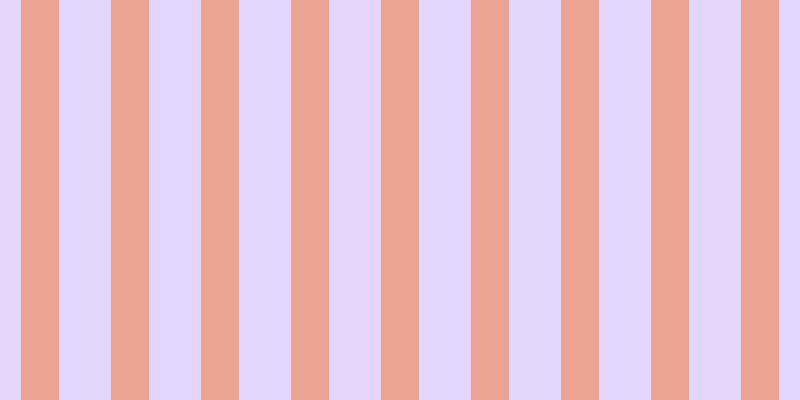 #c9adfa (50%), #eba393 vertical lines, thirty-eight pixels wide, fifty-two pixels apart