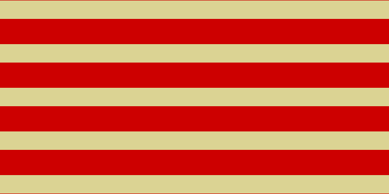 #cd0000, #dbd393 horizontal lines, thirty-eight pixels wide, fifty-two pixels apart