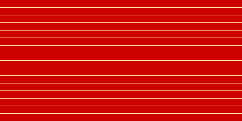 #cd0000, #fcd393 horizontal lines, two pixels wide, twenty-three pixels apart