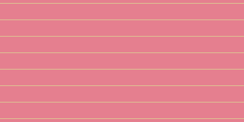 #cd0021 (50%), #dbd393 horizontal lines, two pixels wide, fifty-two pixels apart