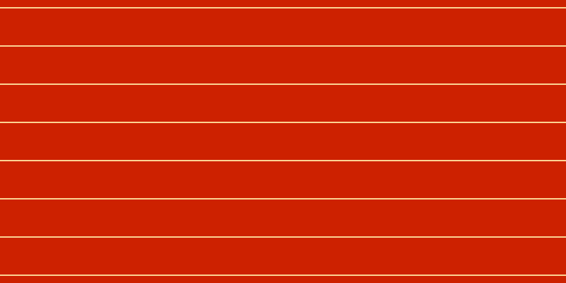 #cd2100, #fcd393 horizontal lines, two pixels wide, fifty-two pixels apart