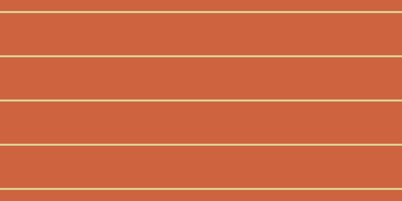 #cd643f, #dbd393 horizontal lines, four pixels wide, eighty-four pixels apart