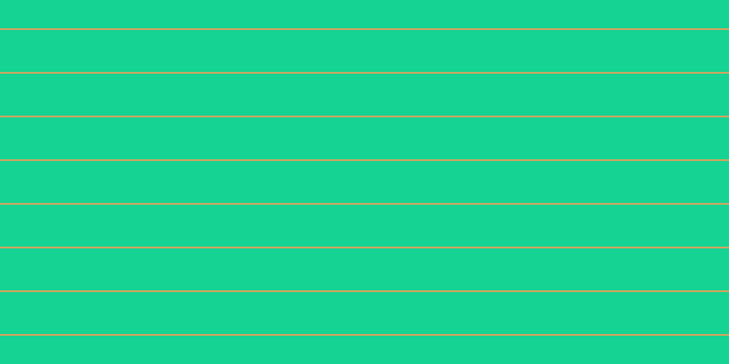 #cda660, #15d393 horizontal lines, forty-six pixels wide, two pixels apart