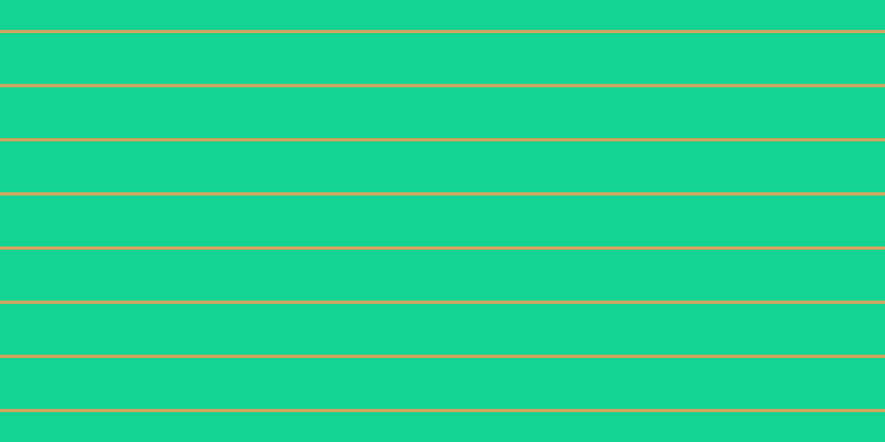 #cda660, #15d393 horizontal lines, forty-six pixels wide, three pixels apart