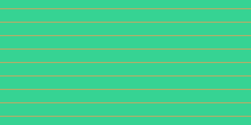 #cda660, #36d393 horizontal lines, forty pixels wide, three pixels apart