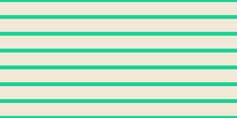 #cda660 (25%), #15d393 horizontal lines, thirteen pixels wide, forty-four pixels apart