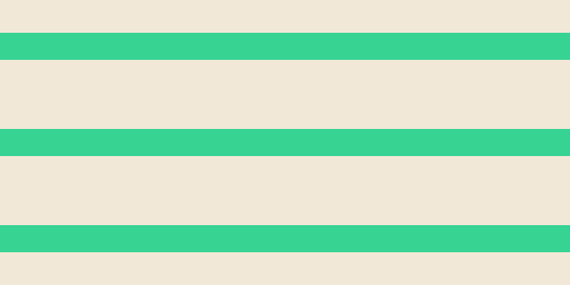 #cda660 (25%), #36d393 horizontal lines, thirty-eight pixels wide, ninety-seven pixels apart