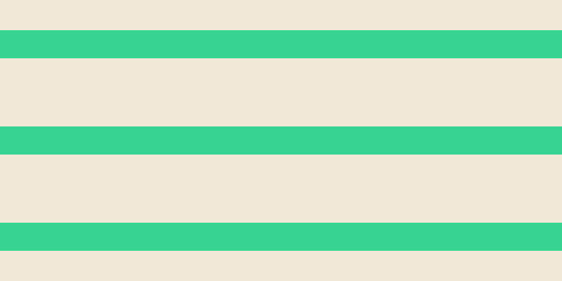 #cda660 (25%), #36d393 horizontal lines, forty pixels wide, ninety-seven pixels apart
