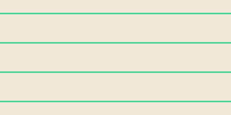 #cda660 (25%), #36d393 horizontal lines, five pixels wide, ninety-seven pixels apart