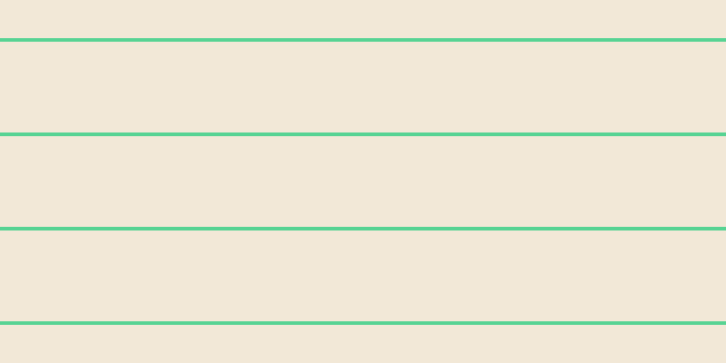 #cda660 (25%), #57d393 horizontal lines, four pixels wide, one hundred pixels apart
