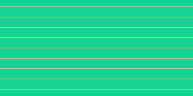 #cda660 (75%), #15d393 horizontal lines, forty pixels wide, three pixels apart
