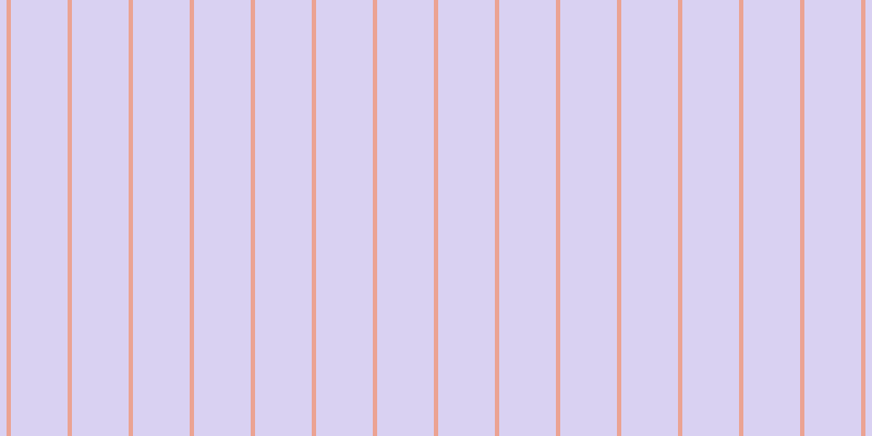 #cdc4ee (75%), #eba393 vertical lines, four pixels wide, fifty-two pixels apart