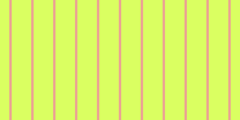 #ceff2f (75%), #eba393 vertical lines, eight pixels wide, sixty-five pixels apart