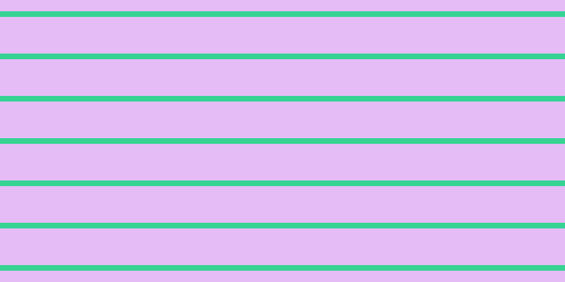 #cf7bf0 (50%), #36d393 horizontal lines, eight pixels wide, fifty-two pixels apart