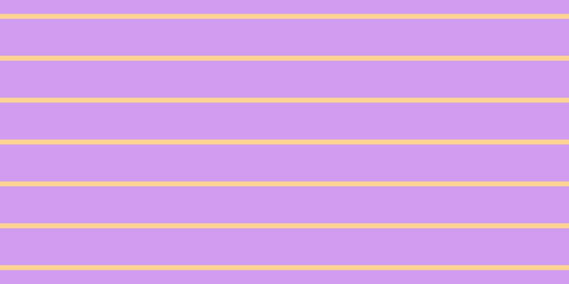 #cf9cf0, #fcd393 horizontal lines, seven pixels wide, fifty-two pixels apart