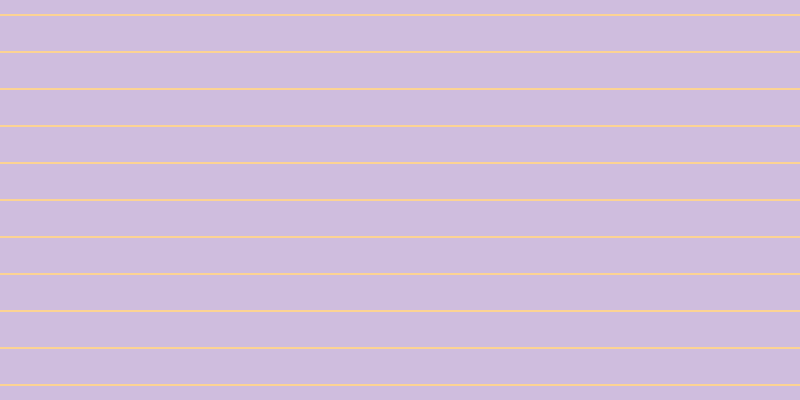#cfbdde, #fcd393 horizontal lines, two pixels wide, thirty-five pixels apart