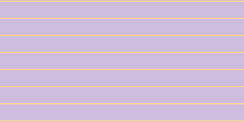 #cfbdde, #fcd393 horizontal lines, four pixels wide, fifty-two pixels apart