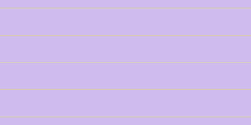 #cfbdf0, #dbd393 horizontal lines, two pixels wide, eighty-five pixels apart