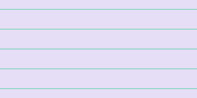#cfbdf0 (50%), #36d393 horizontal lines, two pixels wide, seventy-nine pixels apart