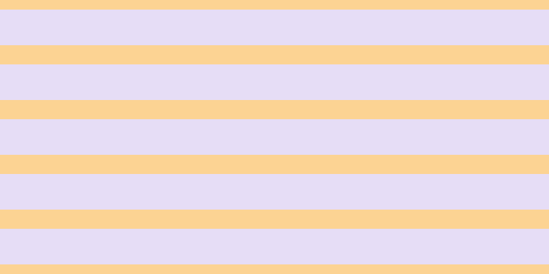 #cfbdf0 (50%), #fcd393 horizontal lines, twenty-eight pixels wide, fifty-two pixels apart