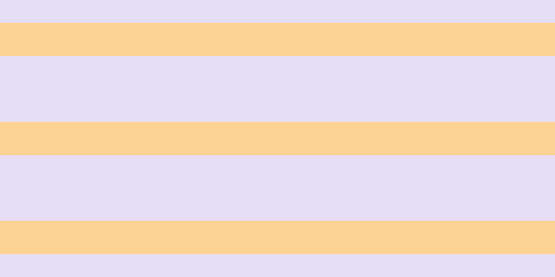 #cfbdf0 (50%), #fcd393 horizontal lines, forty-eight pixels wide, ninety-five pixels apart