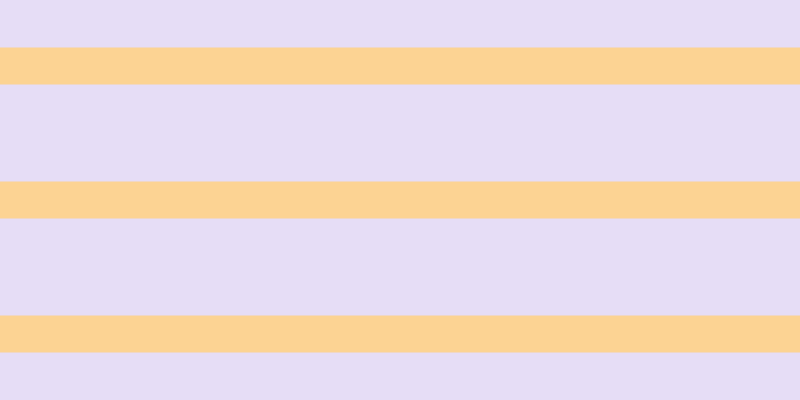 #cfbdf0 (50%), #fcd393 horizontal lines, thirty-seven pixels wide, ninety-seven pixels apart