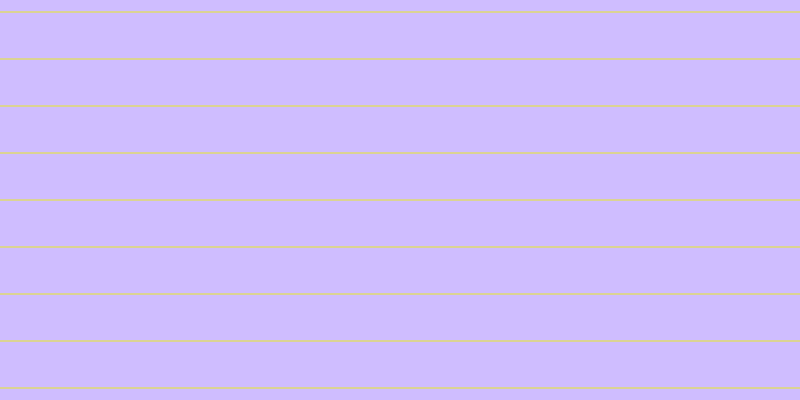 #cfbdff, #dbd393 horizontal lines, two pixels wide, forty-five pixels apart
