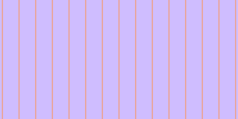 #cfbdff, #eba393 vertical lines, four pixels wide, fifty-two pixels apart
