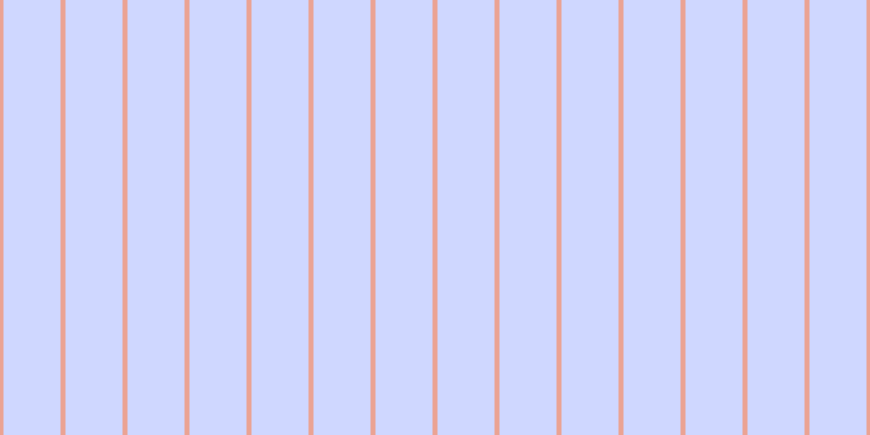 #cfd7ff, #eba393 vertical lines, five pixels wide, fifty-two pixels apart
