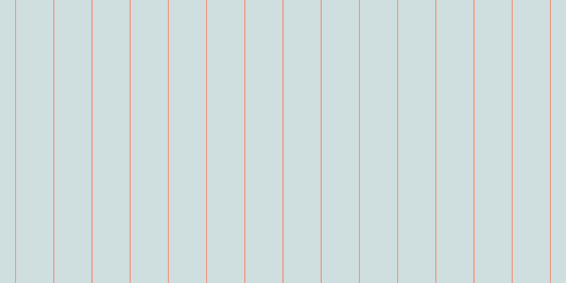 #cfdede, #eba393 vertical lines, two pixels wide, fifty-two pixels apart