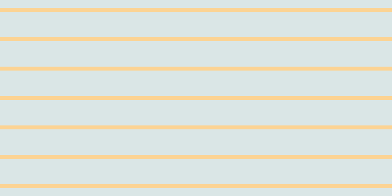 #cfdede (75%), #fcd393 horizontal lines, eight pixels wide, fifty-two pixels apart