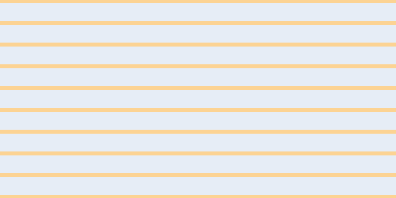#cfdef0 (50%), #fcd393 horizontal lines, eight pixels wide, thirty-six pixels apart