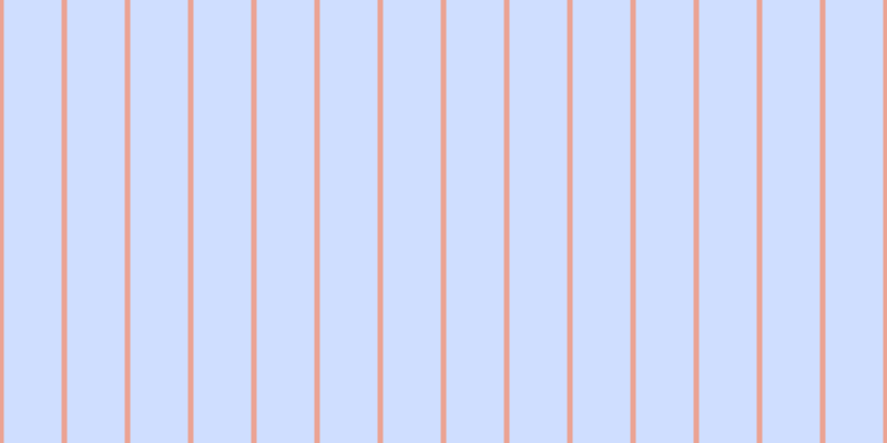 #cfdeff, #eba393 vertical lines, five pixels wide, fifty-two pixels apart