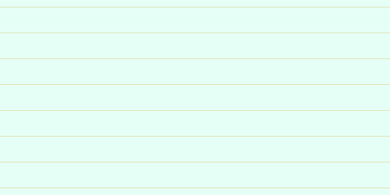 #cffff0 (50%), #dbd393 horizontal lines, one pixels wide, fifty-two pixels apart