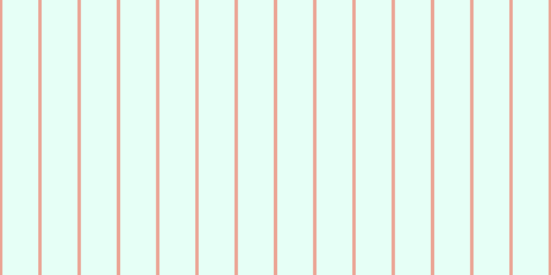 #cffff0 (50%), #eba393 vertical lines, five pixels wide, fifty-two pixels apart