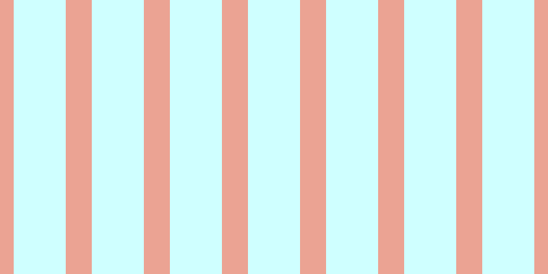 #cfffff, #eba393 vertical lines, thirty-eight pixels wide, seventy-six pixels apart