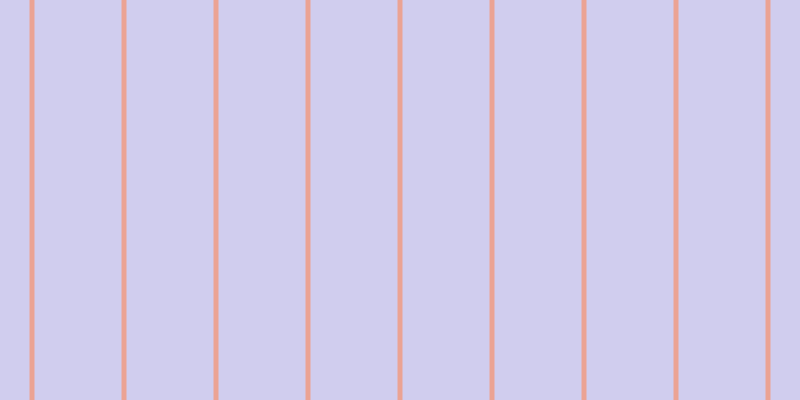 #d0cdee, #eba393 vertical lines, five pixels wide, eighty-seven pixels apart
