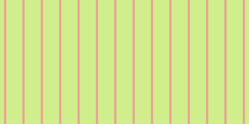 #d0ee8b, #eba393 vertical lines, seven pixels wide, fifty-two pixels apart