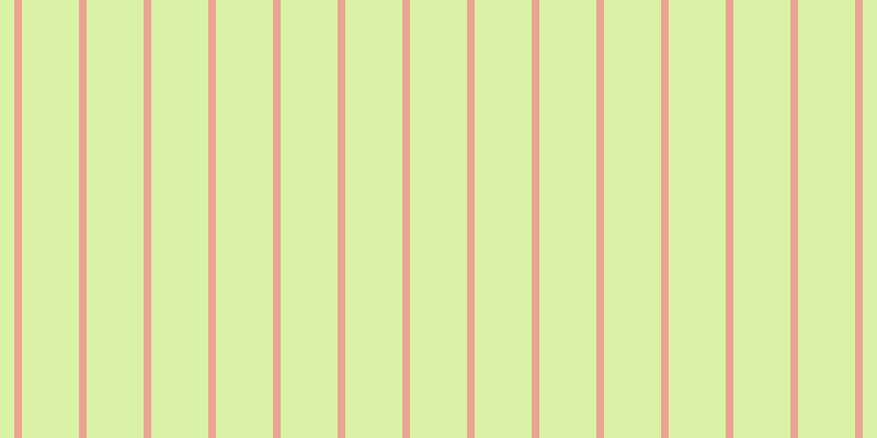 #d0ee8b (75%), #eba393 vertical lines, seven pixels wide, fifty-two pixels apart
