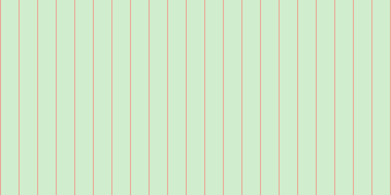 #d0eecd, #eba393 vertical lines, two pixels wide, thirty-six pixels apart