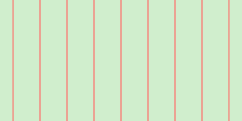#d0eecd, #eba393 vertical lines, six pixels wide, eighty-three pixels apart