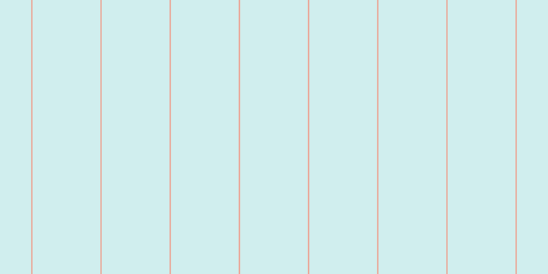 #d0eeee, #eba393 vertical lines, two pixels wide, ninety-nine pixels apart