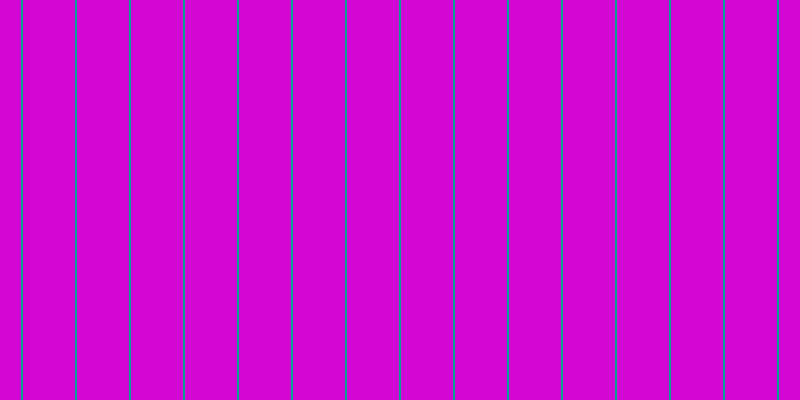 #d207d2, #04a393 vertical lines, two pixels wide, fifty-two pixels apart